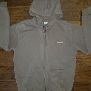 Vintage Carhartt Brown Zip-Up Hoodie